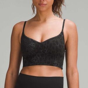lululemon align sweetheart bra charcoal leopard camo